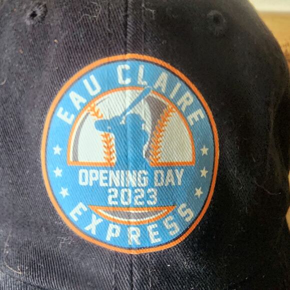 Eau Claire Express Baseball Cap 2023 Opening Day Navy Blue Adjustable Used K - Picture 2 of 7